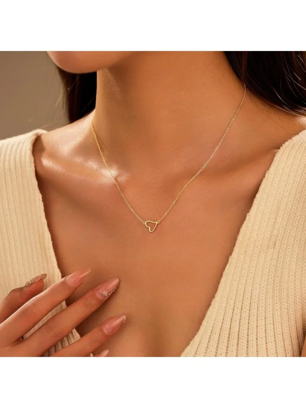 925 Sterling Silver Heart Necklace for Women - Elegant Jewelry Gift Idea